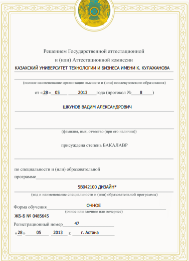 Диплом мастера